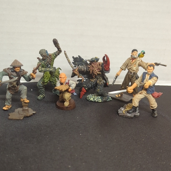 Disney Other - Disney Pirates Of The Caribbean Mini Figures Lot Of 6